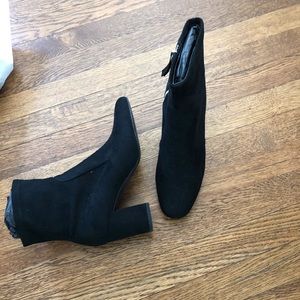 Zara Booties size 9 , black suede